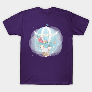 cute animal air balloon T-Shirt